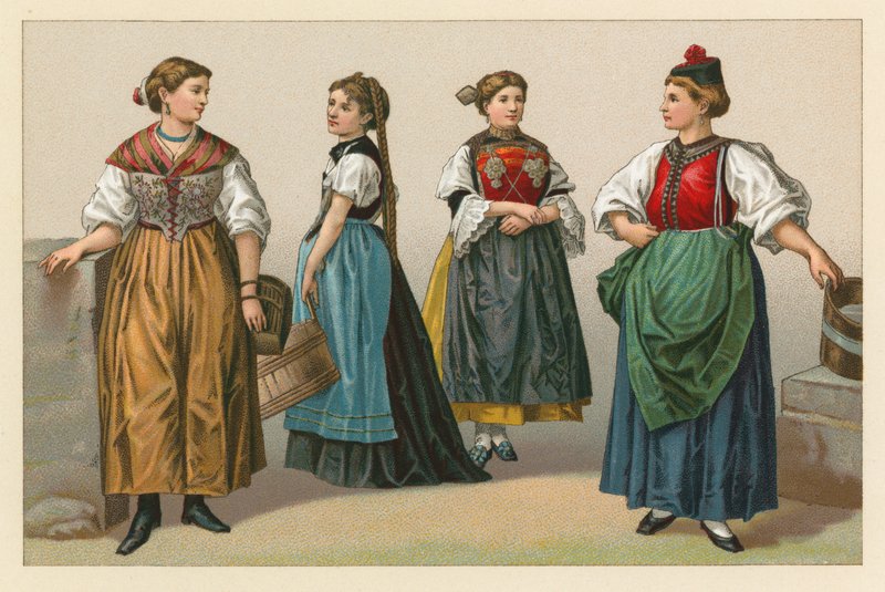 Szwajcaria kostium autorstwa French School