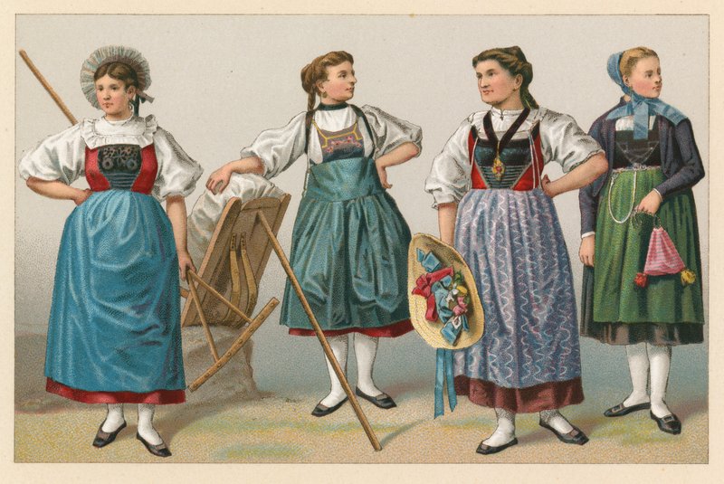 Szwajcaria kostium autorstwa French School