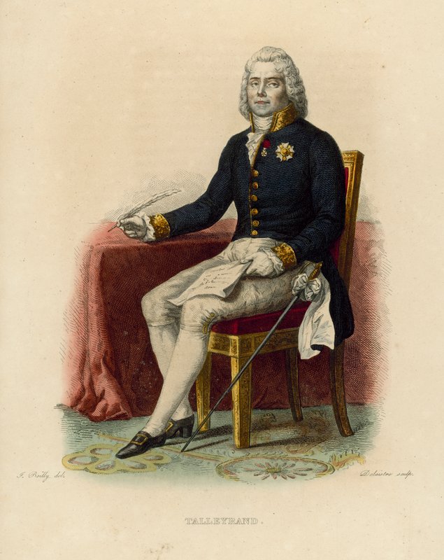 Talleyrand (kolorowy grawer) autorstwa French School
