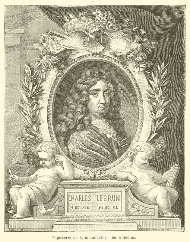 Gobelin z fabryki gobelinów (grawerowanie) autorstwa French School