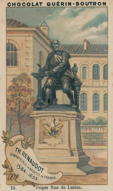 Renaudot, założyciel Gazette de France, 1584-1653, Erigee Rue de Lutece autorstwa French School