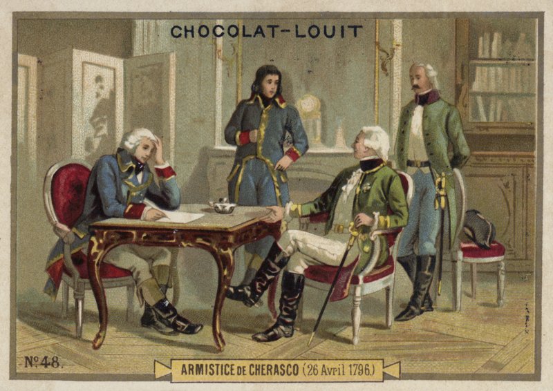 Rozejm w Cherasco, 26 kwietnia 1796 r. autorstwa French School