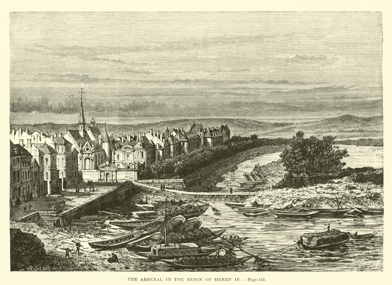 Arsenał za panowania Henryka IV autorstwa French School