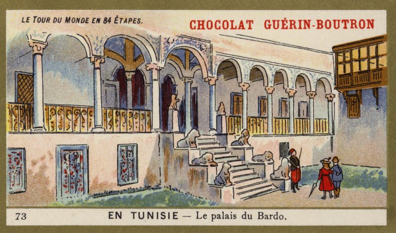 Pałac Bardo, Tunezja (chromolitho) autorstwa French School