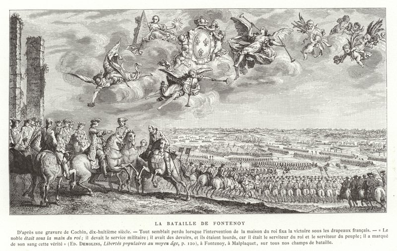 Bitwa pod Fontenoy, wojna o sukcesję austriacką, 1745 autorstwa French School