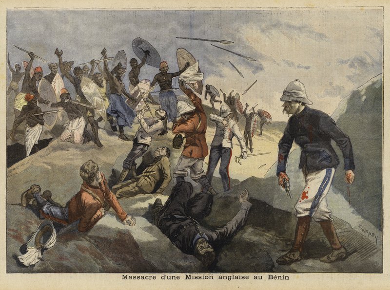 Masakra Benin, 4 stycznia 1897 autorstwa French School
