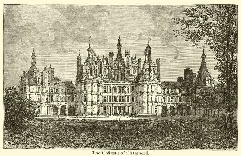 Zamek Chambord (rycina) autorstwa French School