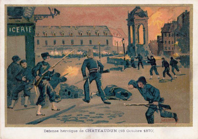 Obrona Chateaudun autorstwa French School