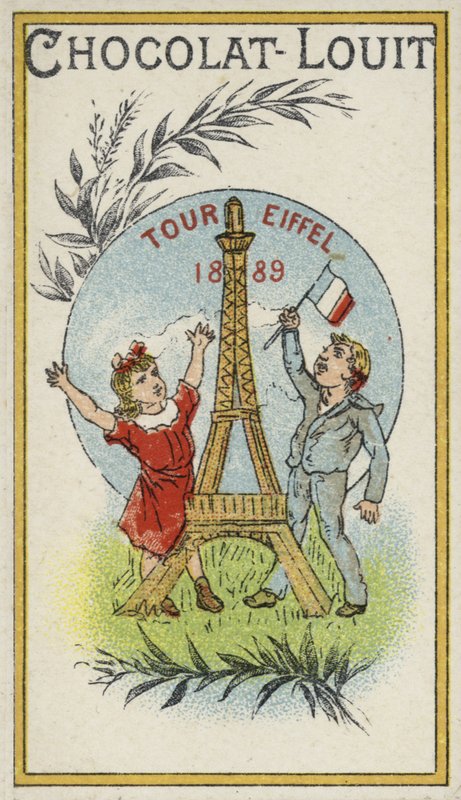 Wieża Eiffla, 1889 autorstwa French School