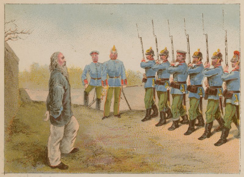 Egzekucja Francois Debergu autorstwa French School