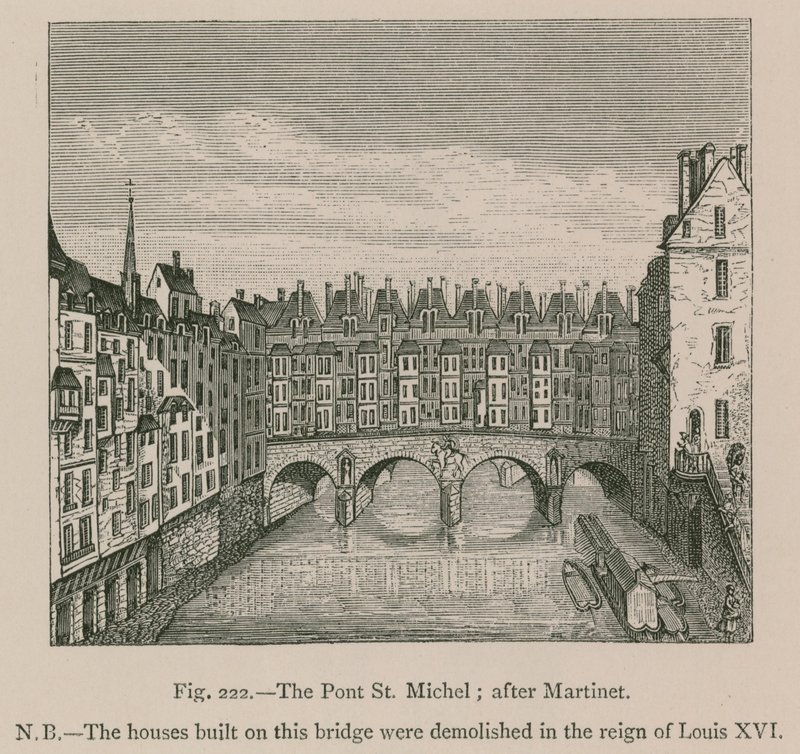 Pont St Michel; po Martinecie autorstwa French School