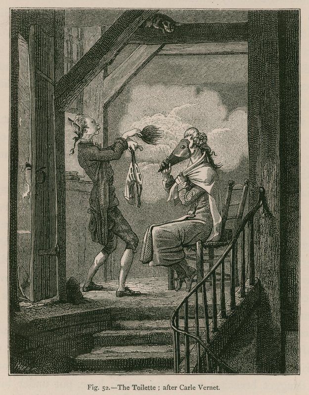 toaleta; według Carle