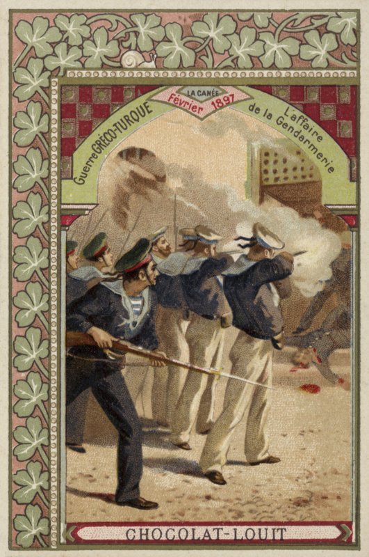 Sprawa żandarmerii, Chania, Kreta, wojna grecko-turecka, luty 1897 autorstwa French School