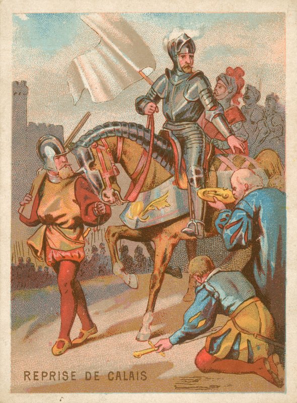 Zdobycie Calais przez króla Francji Henryka II autorstwa French School