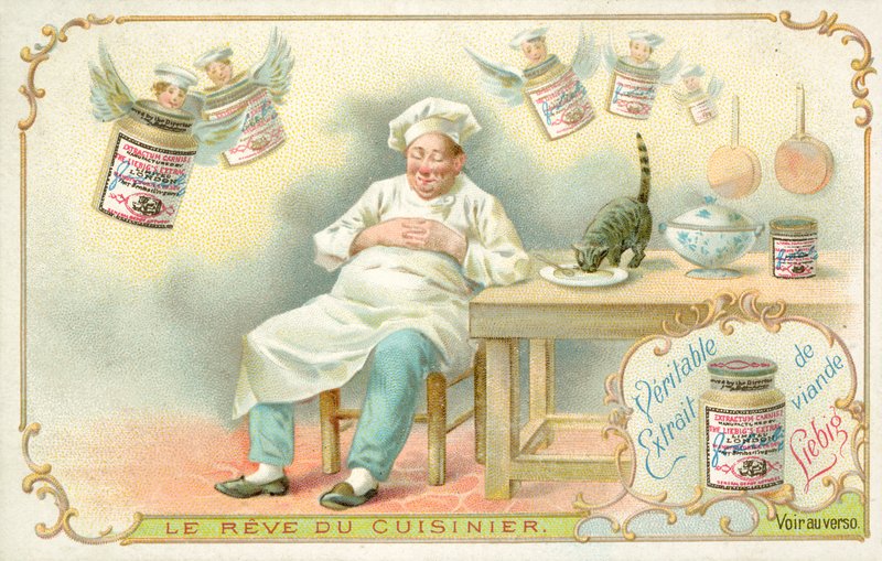 Sen kucharza (chromolitho) autorstwa French School
