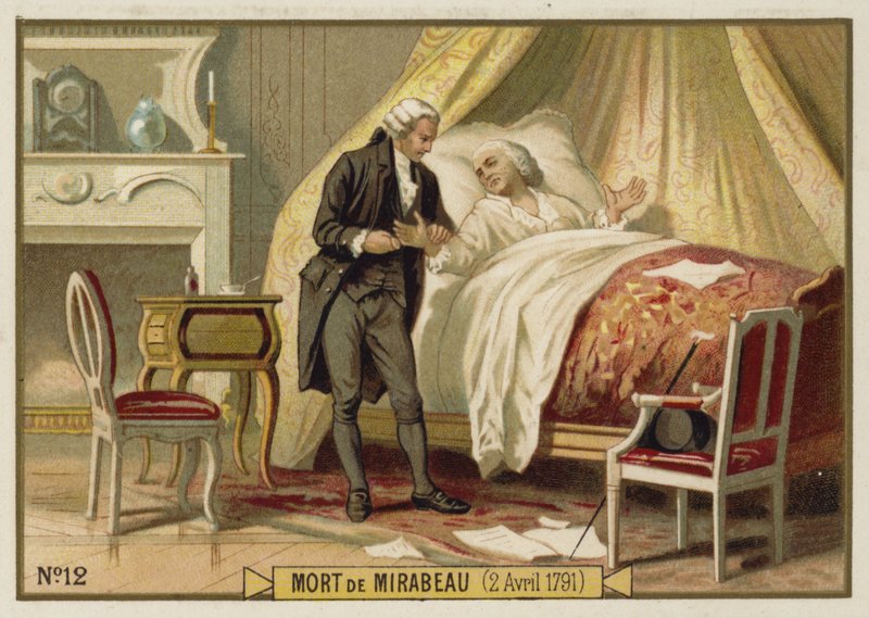 Śmierć Mirabeau, 2 kwietnia 1791 autorstwa French School
