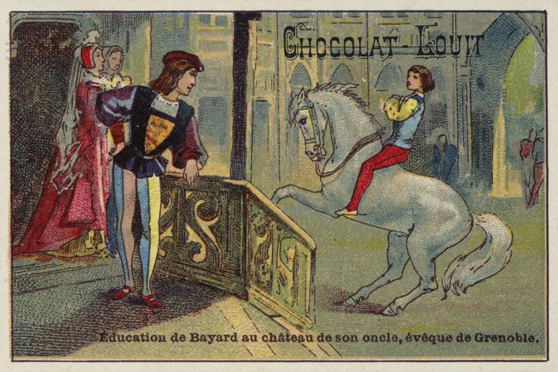 Edukacja Bayarda na zamku jego wuja, biskupa Grenoble autorstwa French School