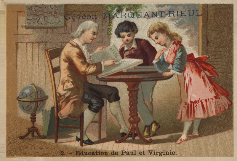 Edukacja Pawła i Virginie autorstwa French School