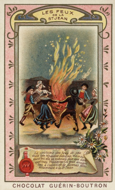Ognie św Jana (chromolitho) autorstwa French School