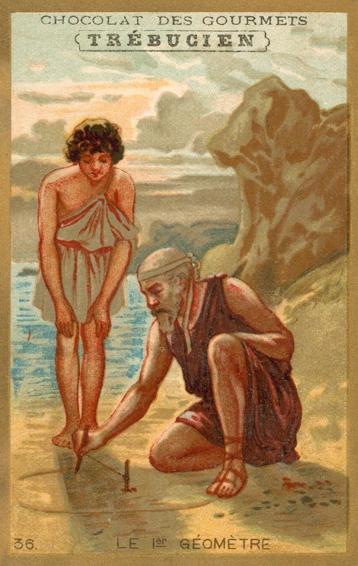 Pierwszy geometr (chromolitho) autorstwa French School