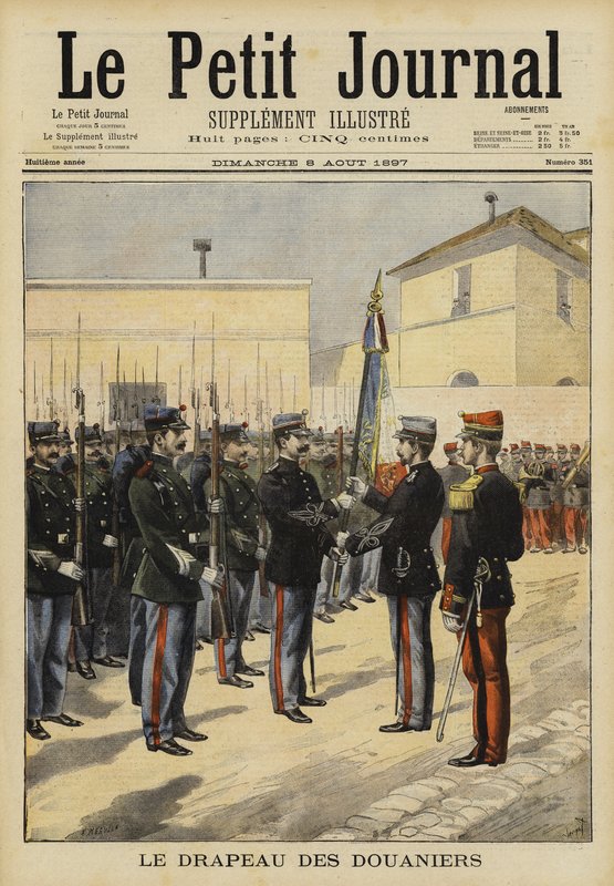Flaga celników, Bordeaux, Francja, 1897 autorstwa French School