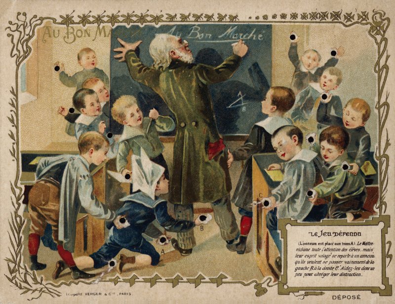 Zakazana gra (chromolitho) autorstwa French School