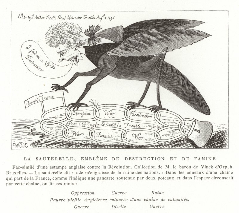 Szarańcza, symbol zniszczenia i głodu autorstwa French School
