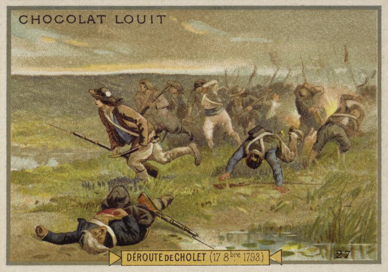 Pogrom Cholet, Wojna w Vendee, Rewolucja Francuska, 17 października 1793 autorstwa French School