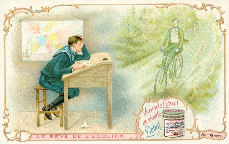 Sen ucznia (chromolitho) autorstwa French School