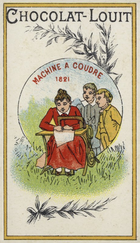Maszyna do szycia, 1821 autorstwa French School