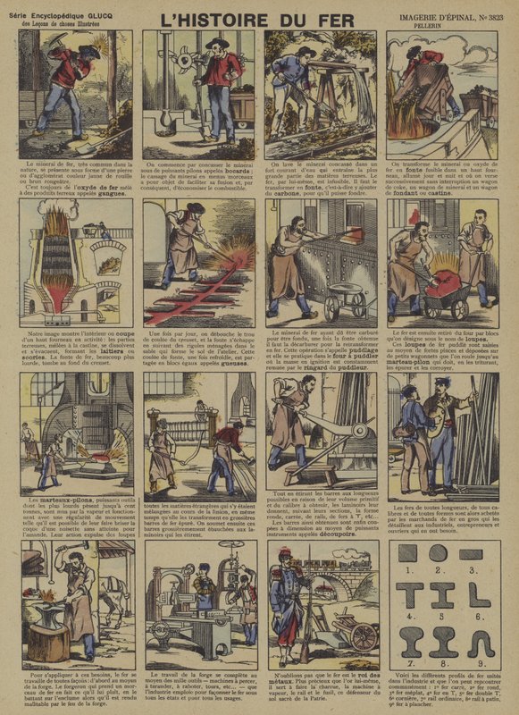 Historia żelaza (kolor lito) autorstwa French School