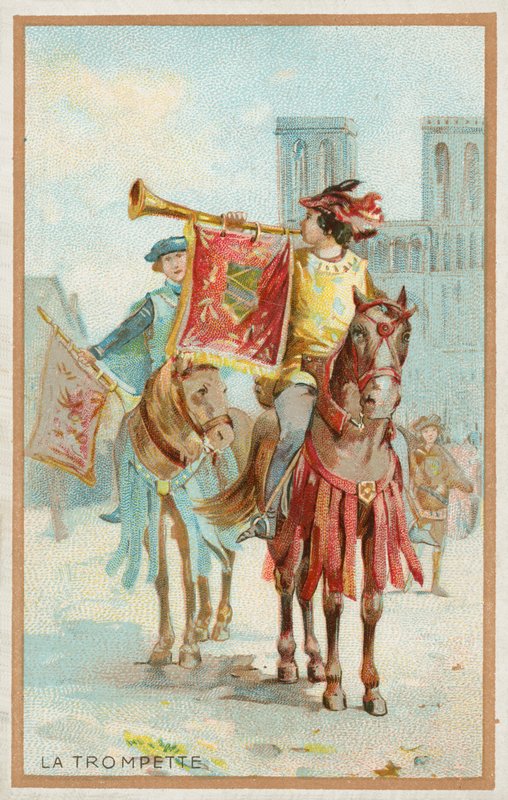 Trąbka (chromolitho) autorstwa French School