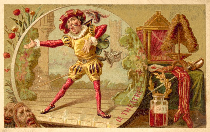Teatr (chromolitho) autorstwa French School