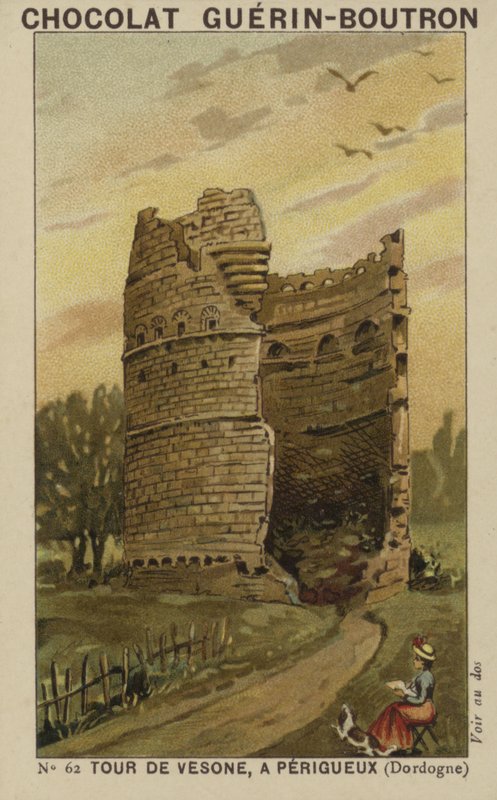 Wieża Vesone, w Perigueux, Dordogne autorstwa French School