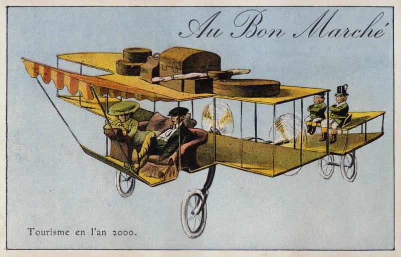 Turystyka w 2000 roku (chromolitho) autorstwa French School