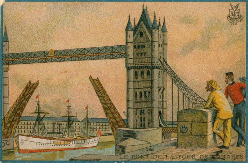 Tower Bridge, Londyn autorstwa French School