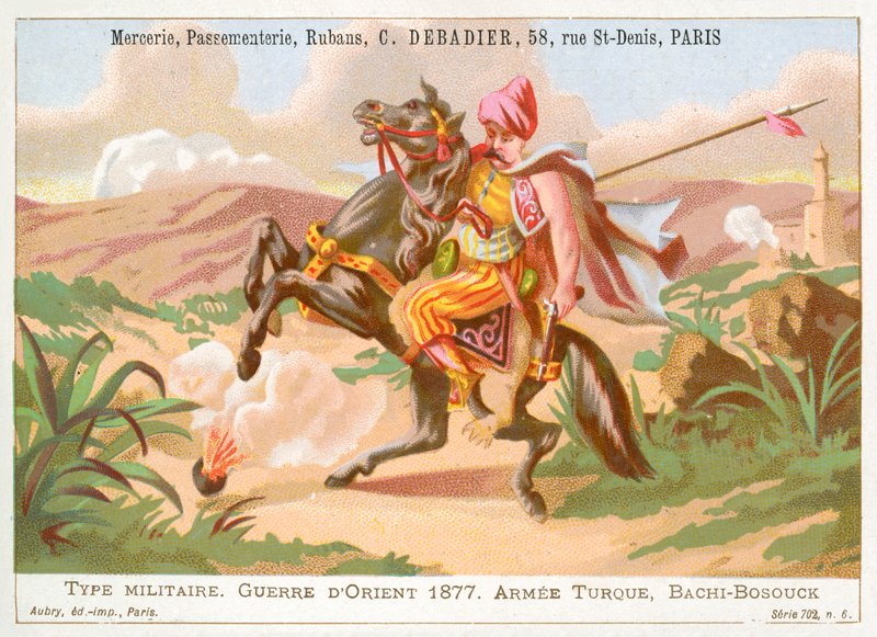 turecki bashi-bazouk, wojna rosyjsko-turecka autorstwa French School