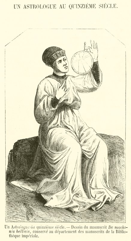 Astrolog z XV wieku (rycina) autorstwa French School