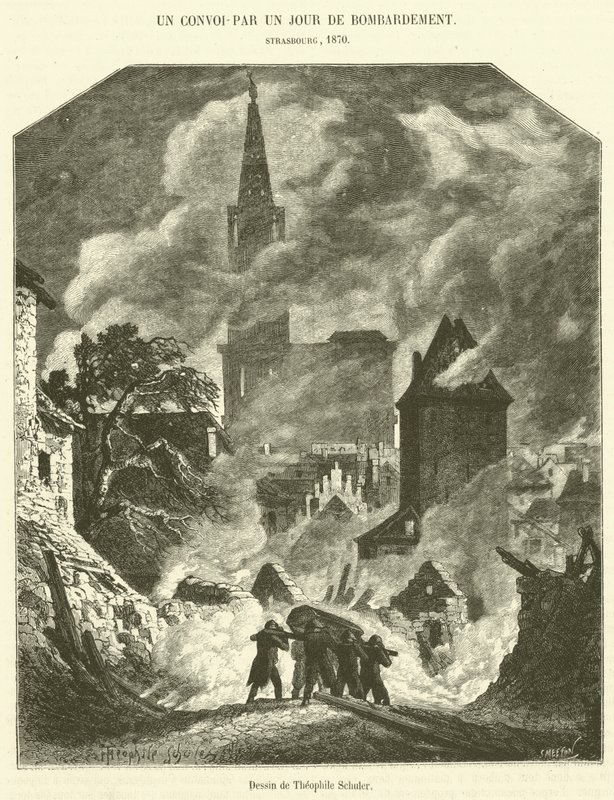 Konwój-Dzień bombardowania (rycina) autorstwa French School