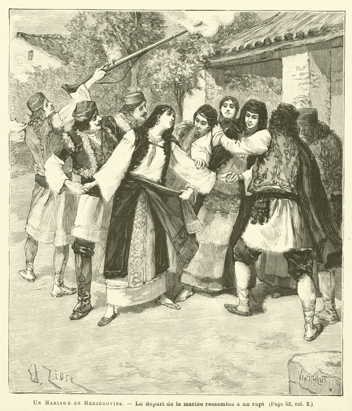 Wesele w Hercegowinie (grafika) autorstwa French School