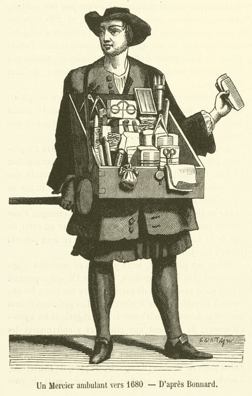 Miłosierny wędrowny ok. 1680 r. (rycina) autorstwa French School