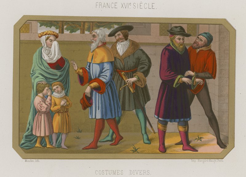 Różne mody XVI-wiecznej Francji autorstwa French School