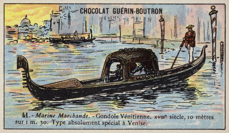 Gondola wenecka autorstwa French School
