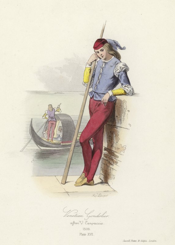 wenecki gondolier autorstwa French School