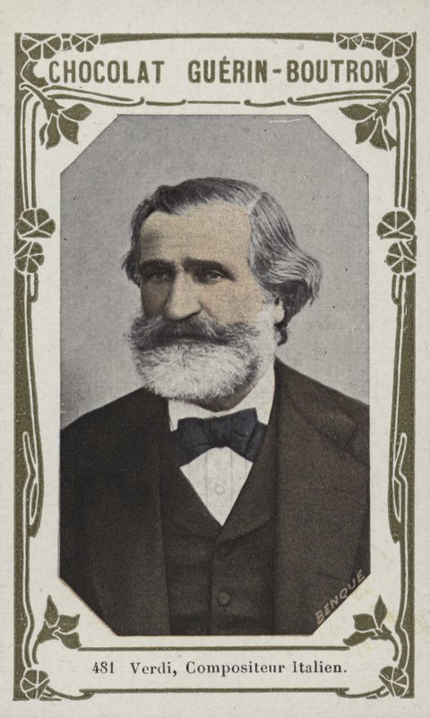 Verdi, włoski kompozytor (kolorowe zdjęcie) autorstwa French School
