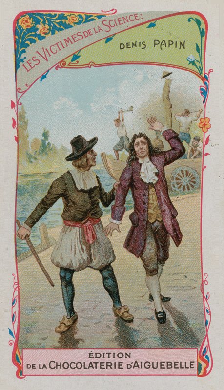 Ofiary nauki: Denis Papin, francuski fizyk, matematyk i wynalazca (1647-c 1712) autorstwa French School