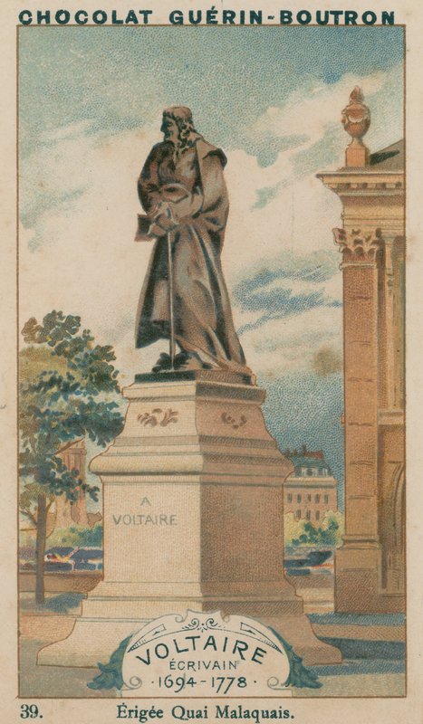 Voltaire, pisarz, 1694-1778, wzniesiony Quai Malaquais autorstwa French School