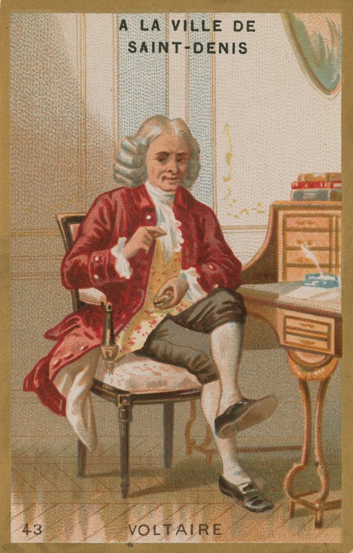 Voltaire, francuski pisarz i filozof oświecenia autorstwa French School