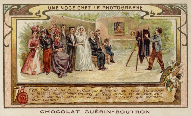 Wesele u fotografa (chromolitho) autorstwa French School