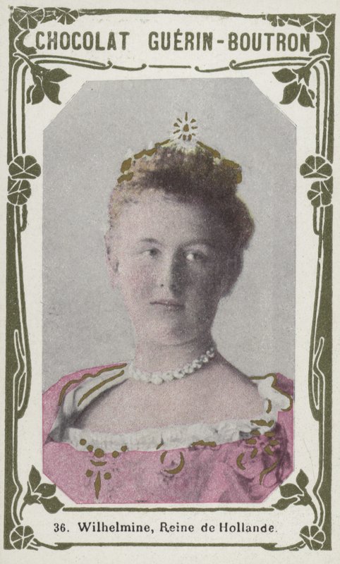 Wilhelmine, Reine de Hollande (kolorowe zdjęcie) autorstwa French School